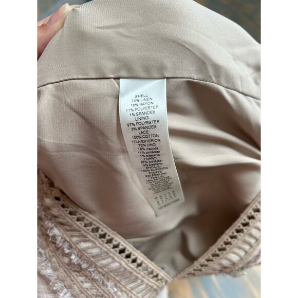 White House Black Market Beige Asymmetrical Dress - Picture 11 of 15